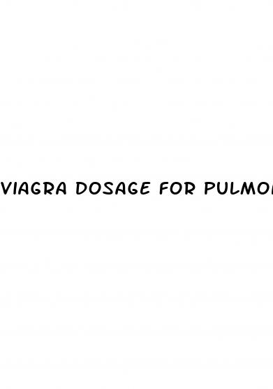 viagra dosage for pulmonary hypertension