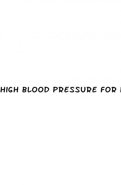 high blood pressure for heart attack