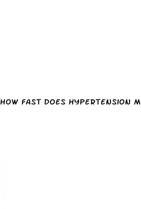 how fast does hypertension medication work