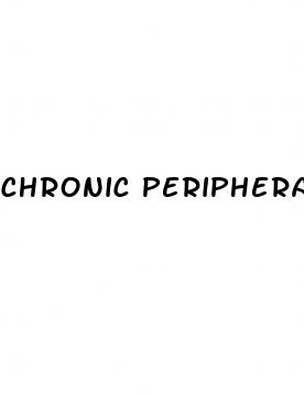 chronic peripheral venous hypertension