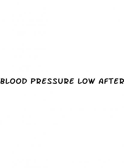 blood pressure low after drinking alcohol