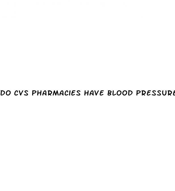do cvs pharmacies have blood pressure machines