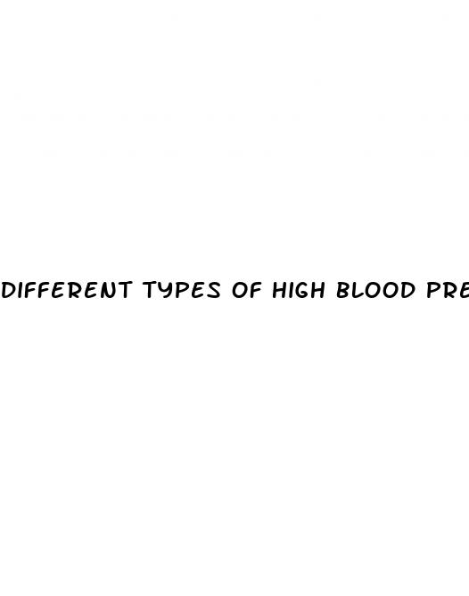 different types of high blood pressure medicine