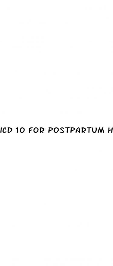 icd 10 for postpartum hypertension
