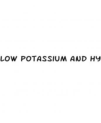 low potassium and hypertension