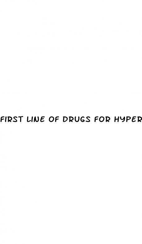 first line of drugs for hypertension