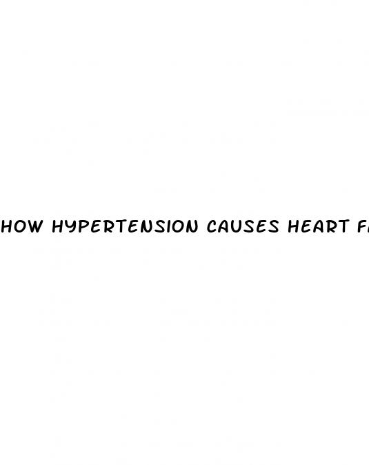 how hypertension causes heart failure