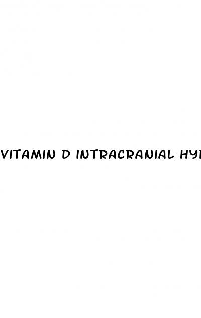vitamin d intracranial hypertension