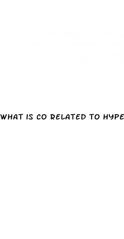 what is co related to hypertension