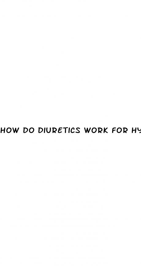how do diuretics work for hypertension