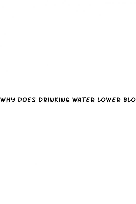 why does drinking water lower blood pressure