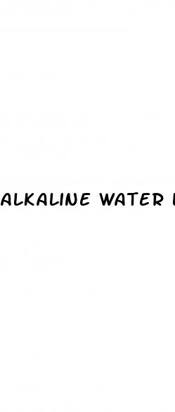 alkaline water lower blood pressure