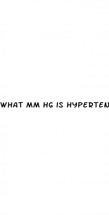 what mm hg is hypertension