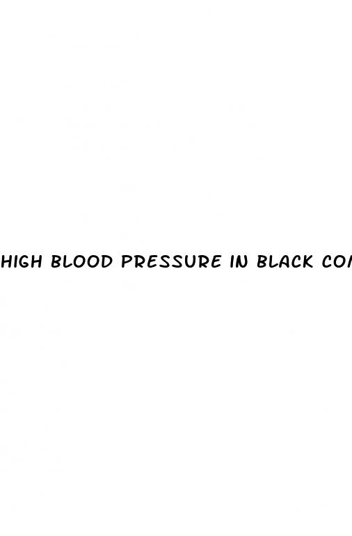 high blood pressure in black community