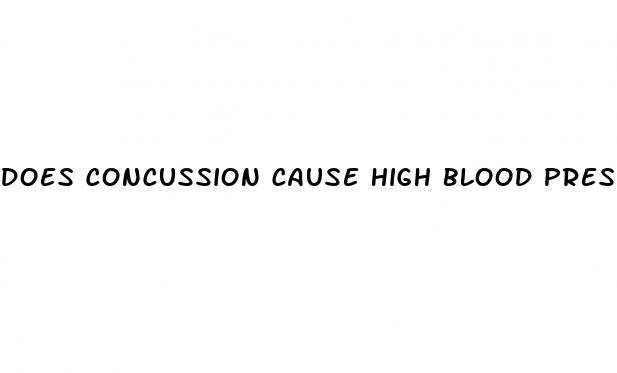 does concussion cause high blood pressure