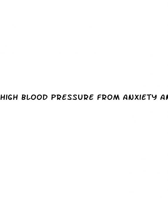 high blood pressure from anxiety and stress
