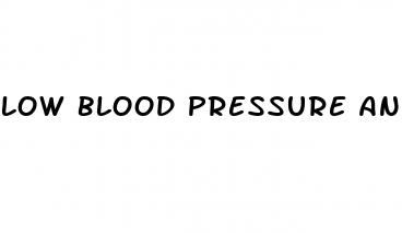 low blood pressure and rapid pulse