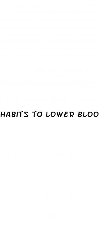 habits to lower blood pressure