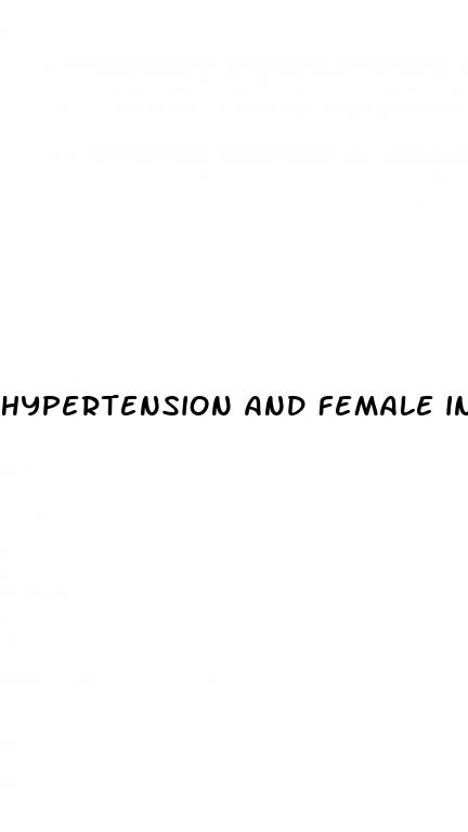 hypertension and female infertility