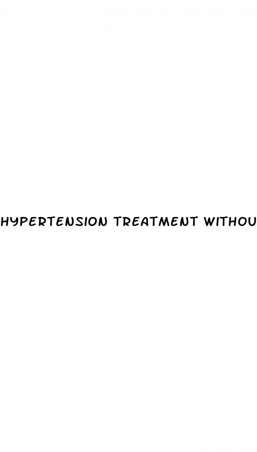 hypertension treatment without medication