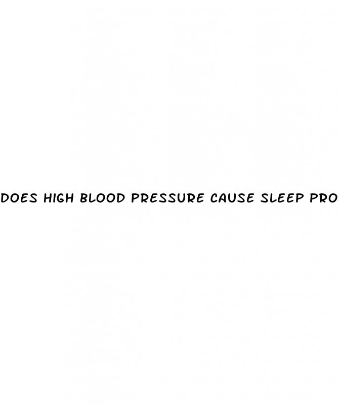 does high blood pressure cause sleep problems