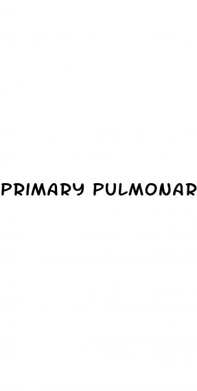 primary pulmonary arterial hypertension