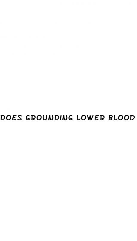 does grounding lower blood pressure