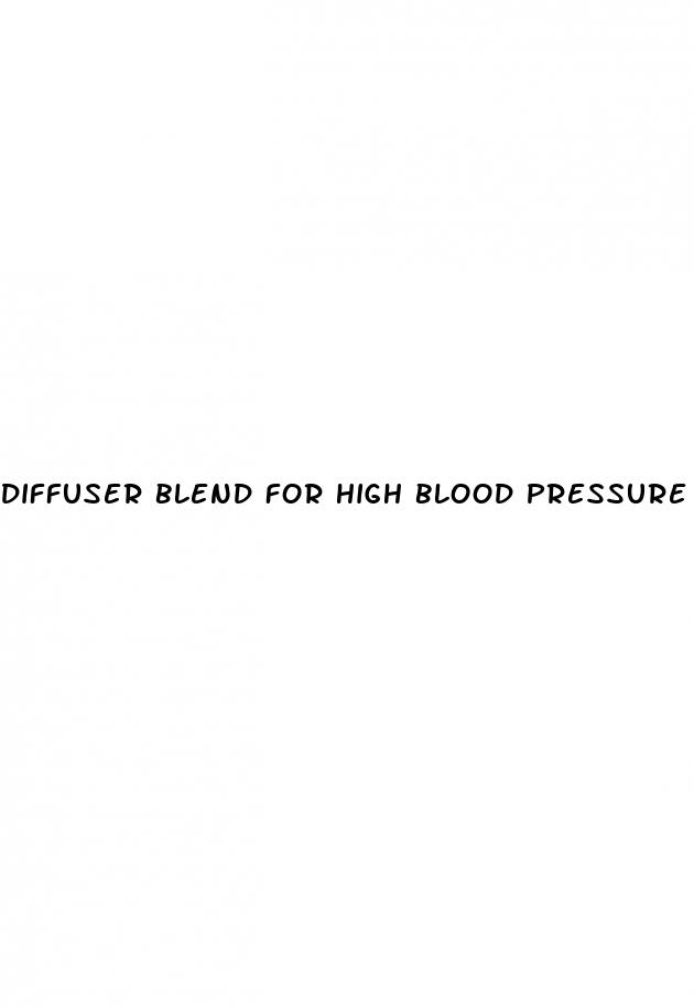 diffuser blend for high blood pressure