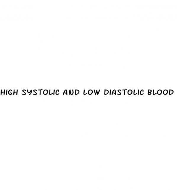 high systolic and low diastolic blood pressure readings