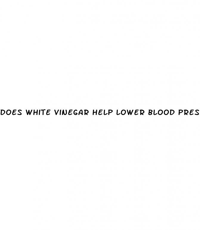 does white vinegar help lower blood pressure
