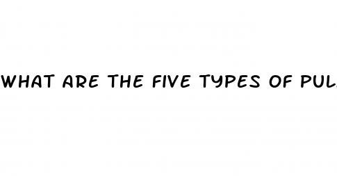 what are the five types of pulmonary hypertension