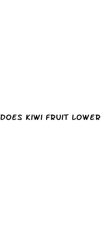 does kiwi fruit lower blood pressure