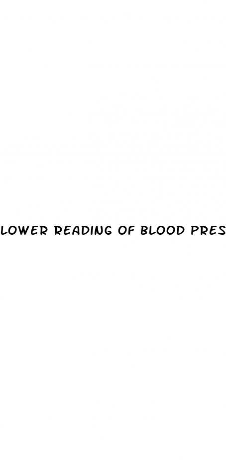 lower reading of blood pressure is high