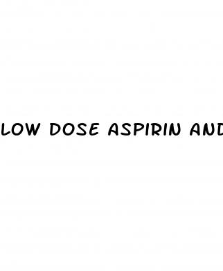 low dose aspirin and blood pressure medication