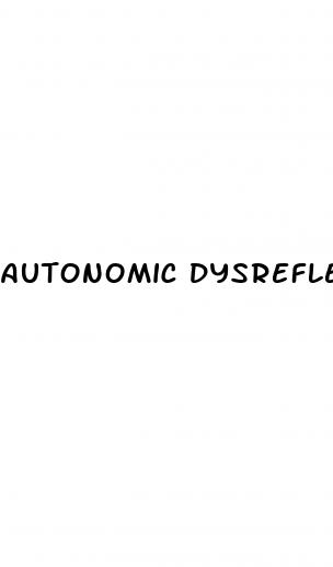 autonomic dysreflexia high blood pressure