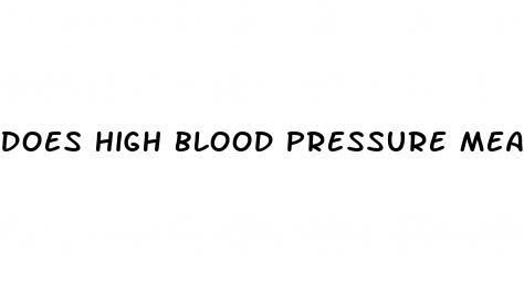 does high blood pressure mean i have heart disease