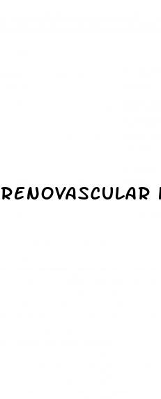renovascular hypertension treatment guidelines