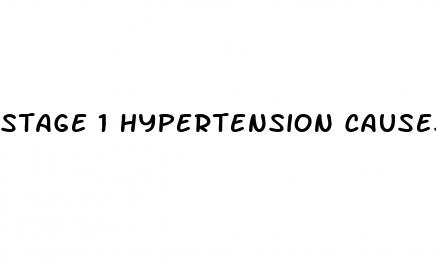 stage 1 hypertension causes