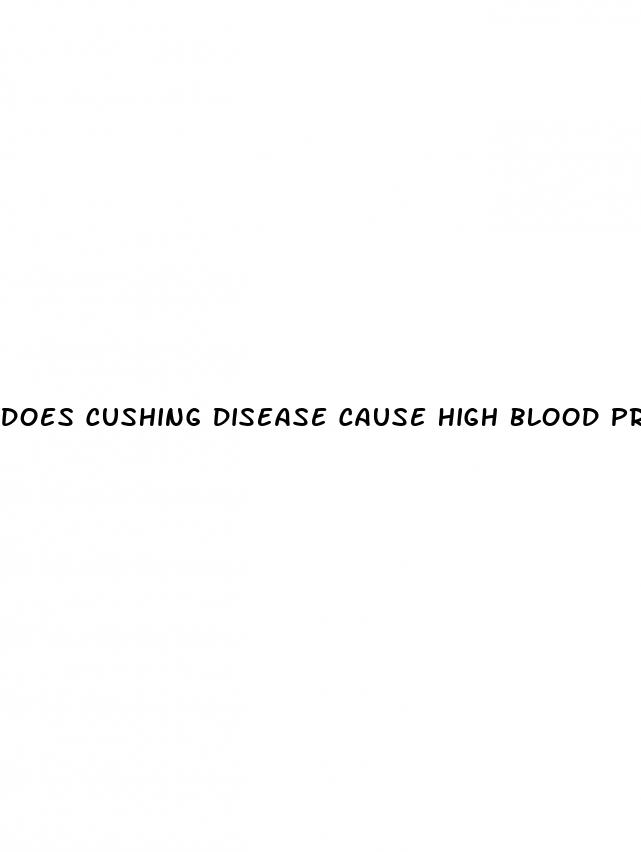 does cushing disease cause high blood pressure