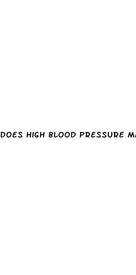does high blood pressure make you anxious