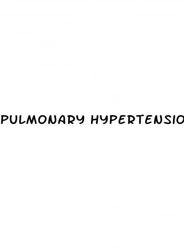 pulmonary hypertension and spinal anesthesia