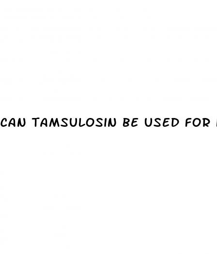can tamsulosin be used for hypertension