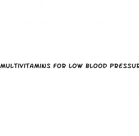 multivitamins for low blood pressure
