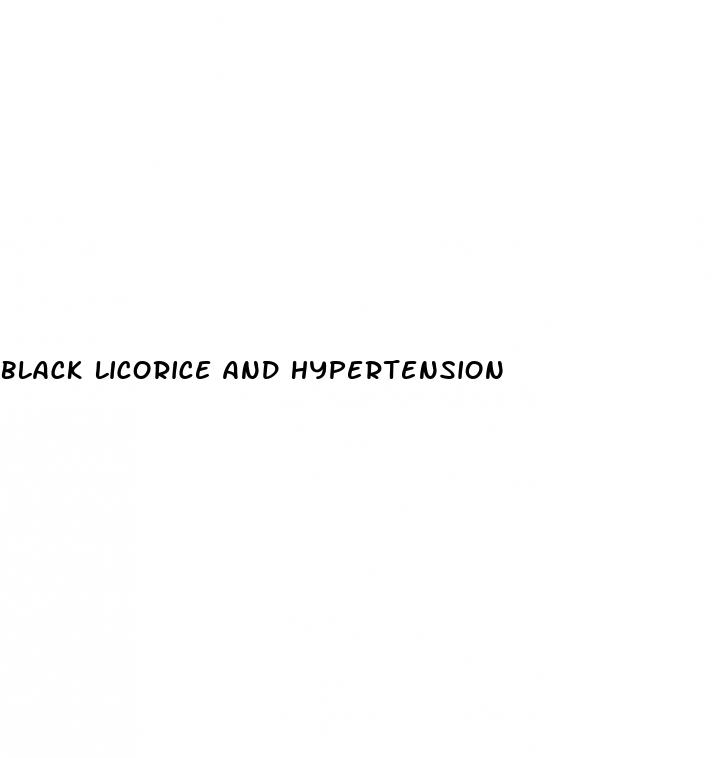 black licorice and hypertension