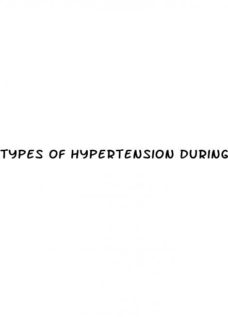 types of hypertension during pregnancy