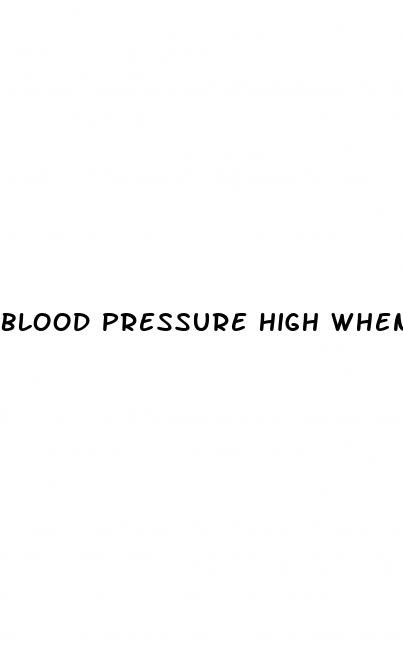blood pressure high when i wake up