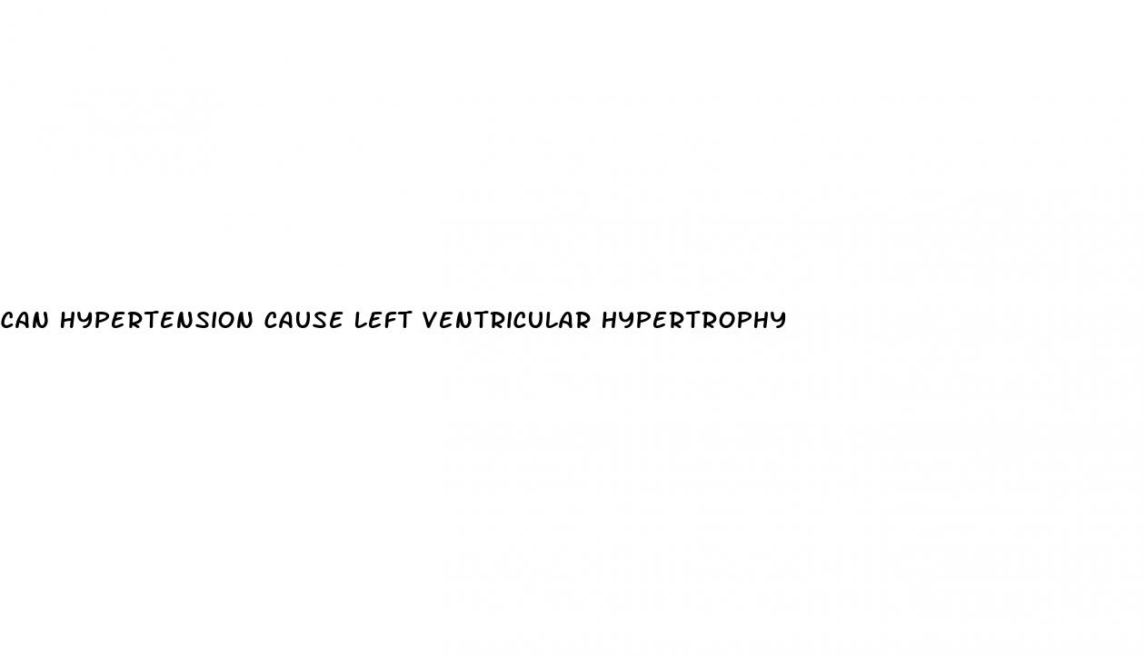 can hypertension cause left ventricular hypertrophy