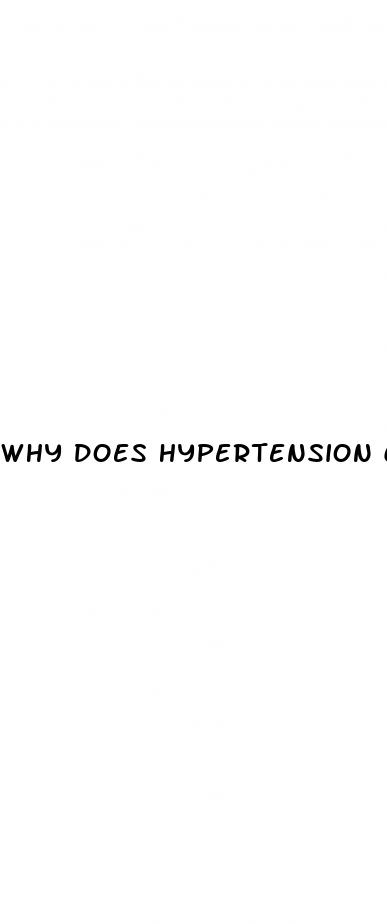 why does hypertension cause kidney failure