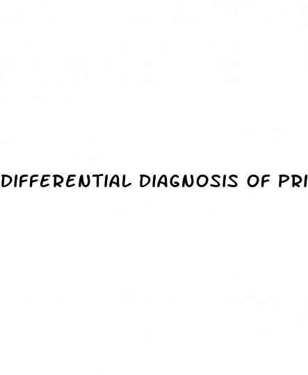 differential diagnosis of primary and secondary hypertension