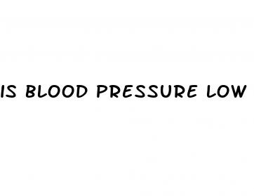 is blood pressure low with dehydration